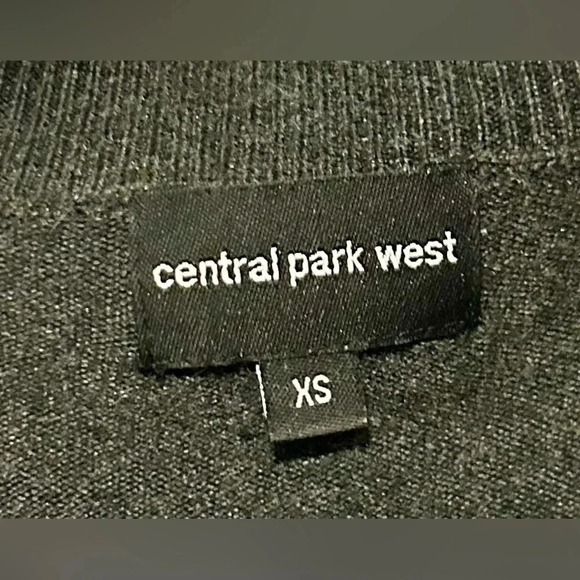 Gently Worn Central Park West Gray Cropped Cardigan, Size XS. - Picture 3 of 4